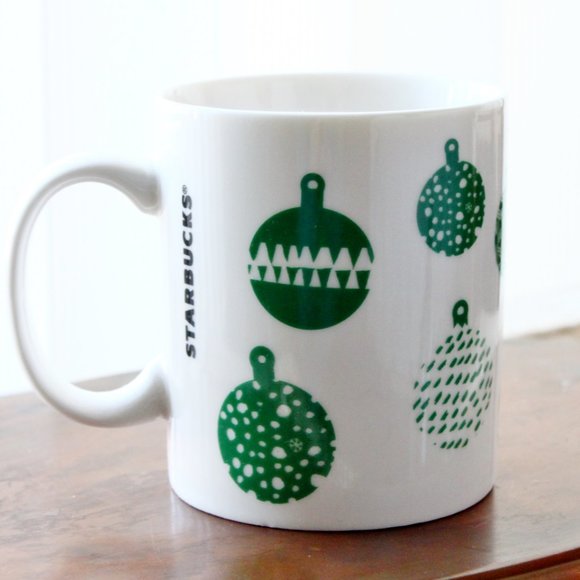 Starbucks 2016 Coffee Mug Green Glossy Ornaments Christmas Holiday Cup Cocoa Tea - Picture 3 of 7